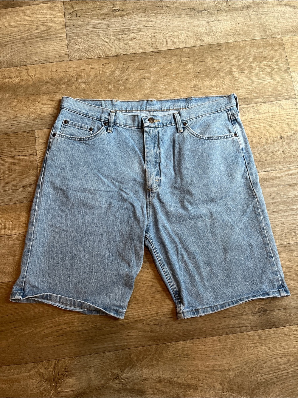 Wrangler Light Blue Denim Jean Shorts